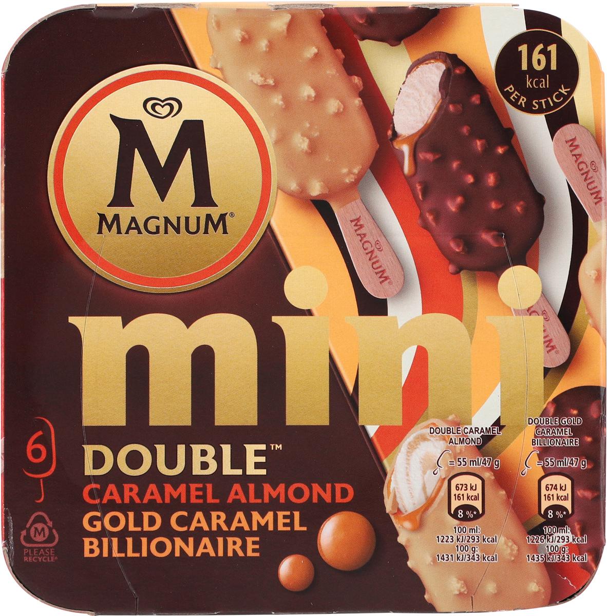 Magnum Mini Double Caramel 6 stk