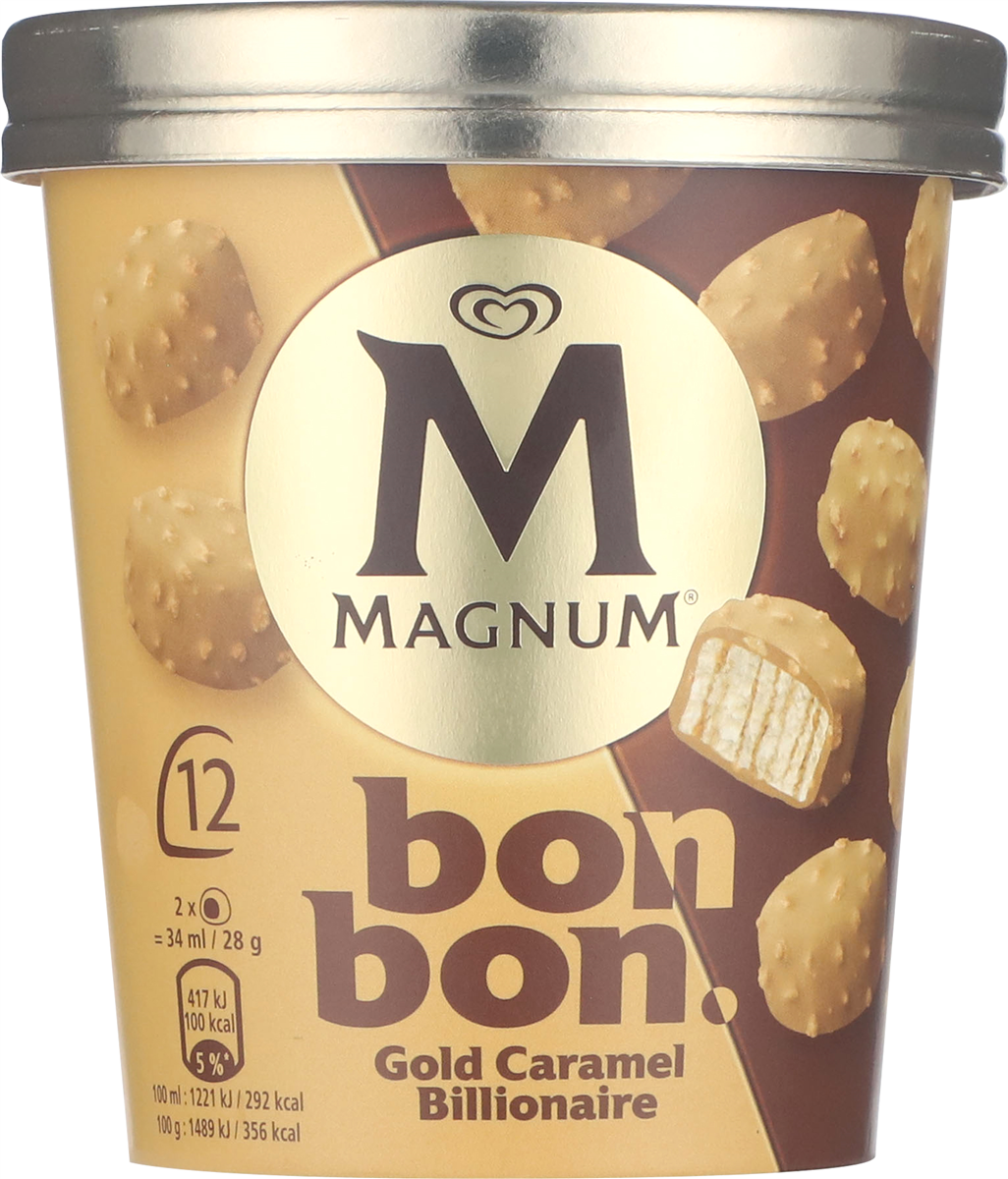 Magnum, Vaniljeflødeis m. salt karamel og kiks