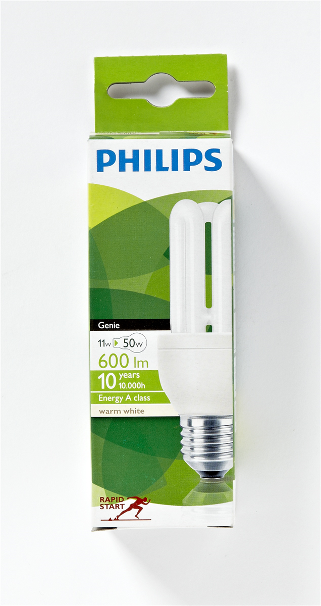 Philips 11W Genie lavenerg stor 8Å 1 stk.