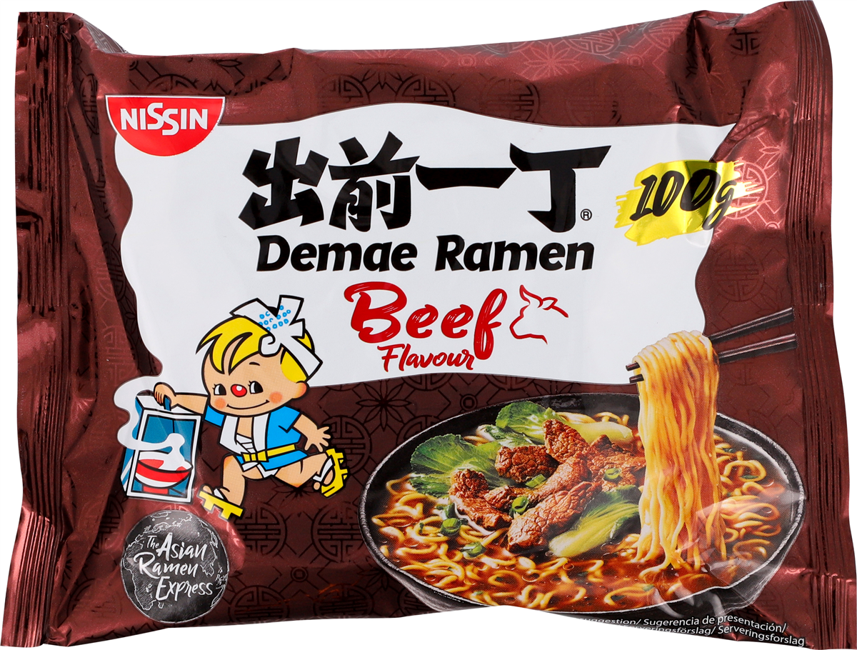 Nissin Demae Beef Nudler