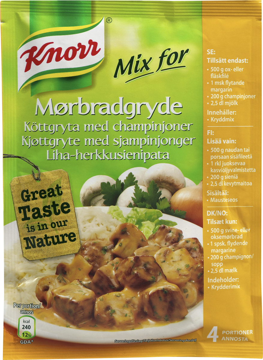 Mixret mørbradgryde