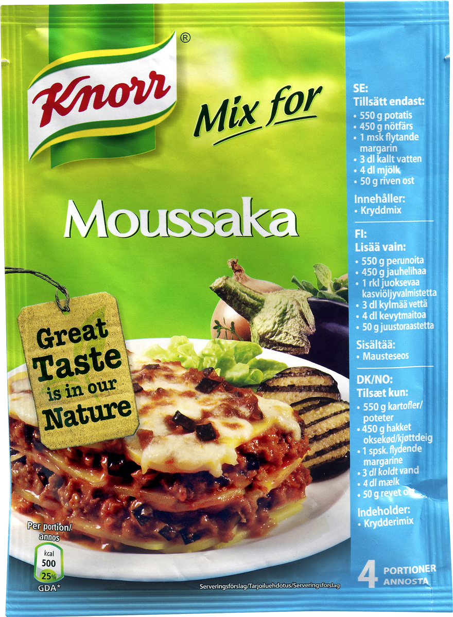 Knorr mixret moussaka 40 g