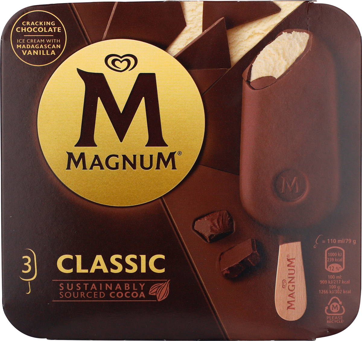 Magnum Classic Multipak 3 stk