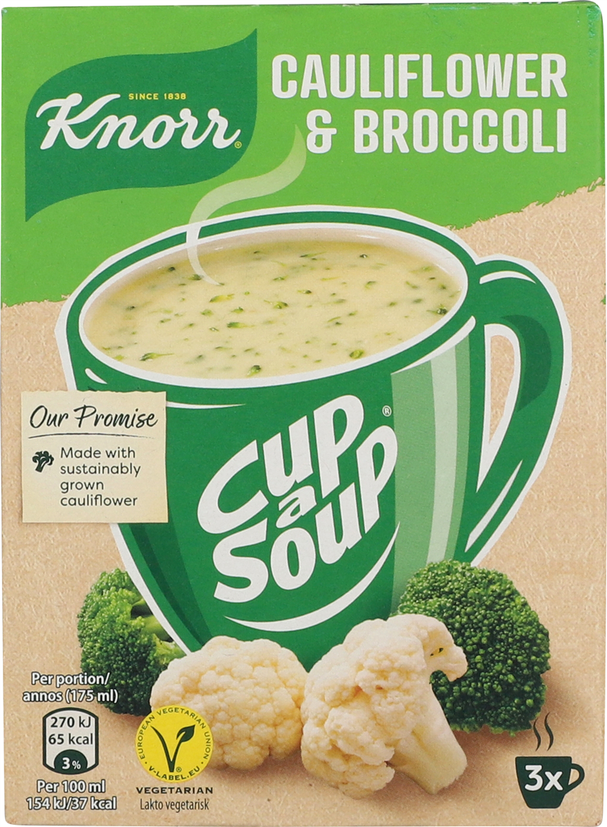Knorr Cup blomkå/broc 3 x 15 45 g