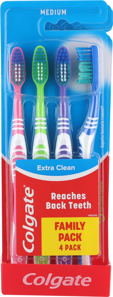 Colgate Tandbørste Extra Clean 4 stk