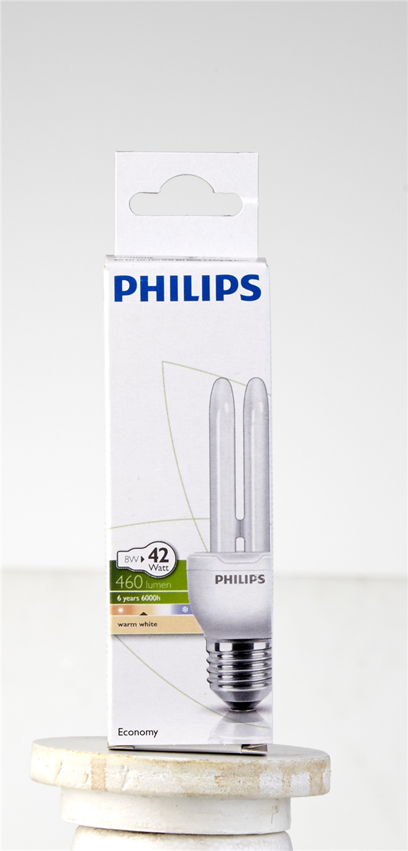 Philips 8W Economy Stick WW E27 1 stk.
