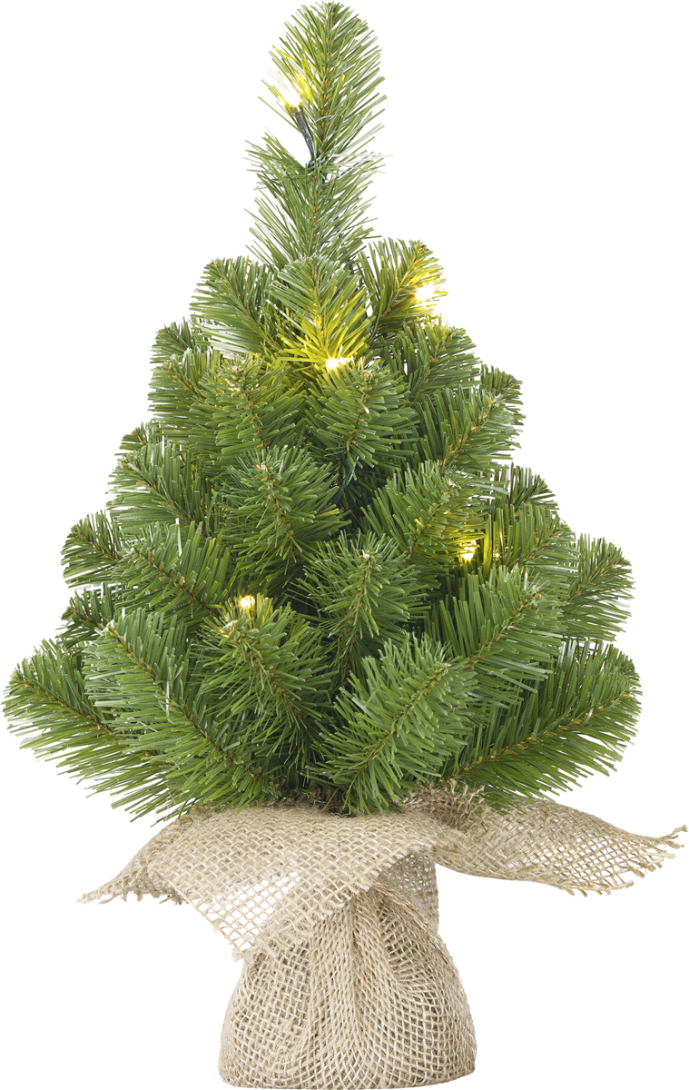 Juletræ 10 LED 30x15 cm