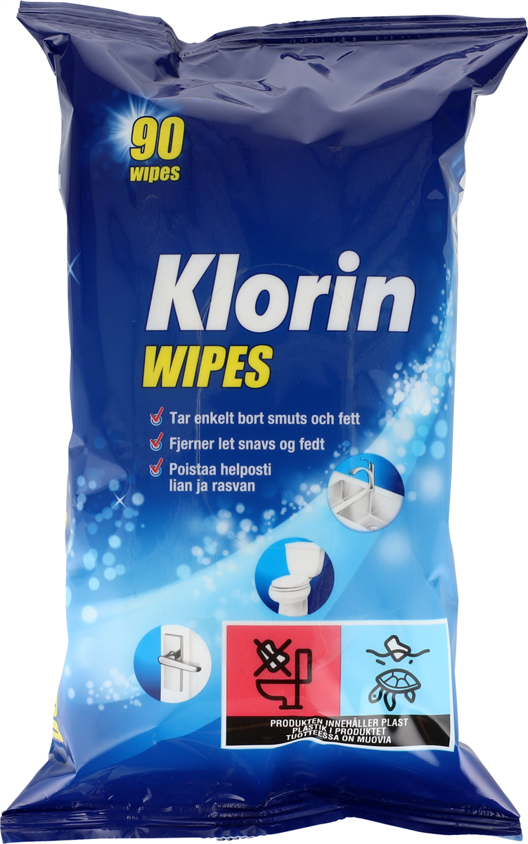 Klorin Classic Wipes 90 stk