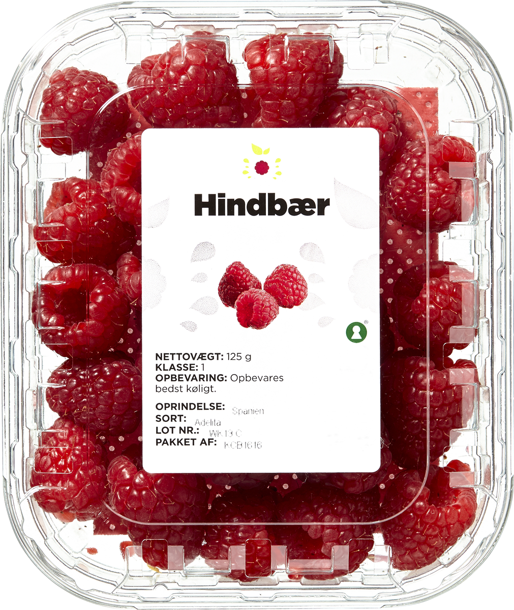 Hindbær kl. 1 125 g