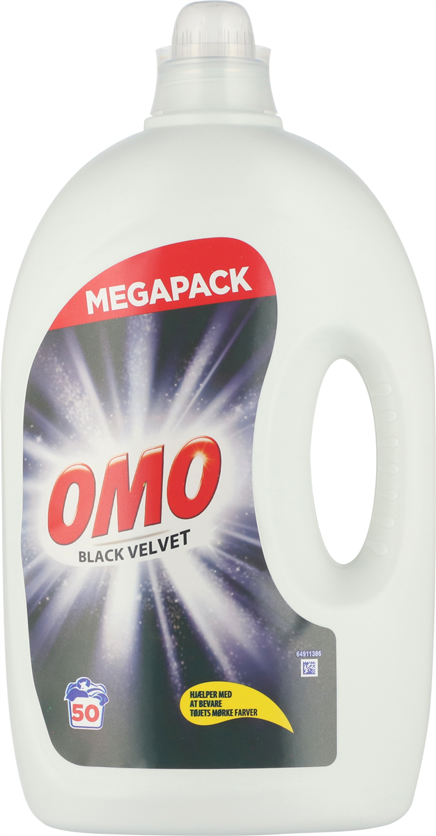 OMO flydende vaskemiddel sort vask 2500 ml
