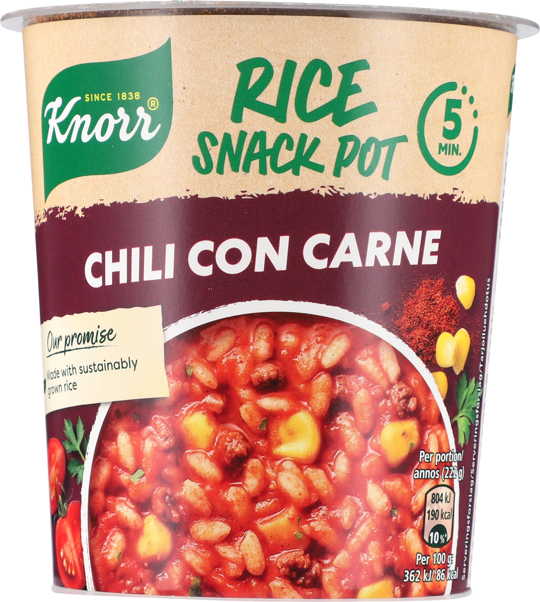 Knorr snack chili con carne 68 g