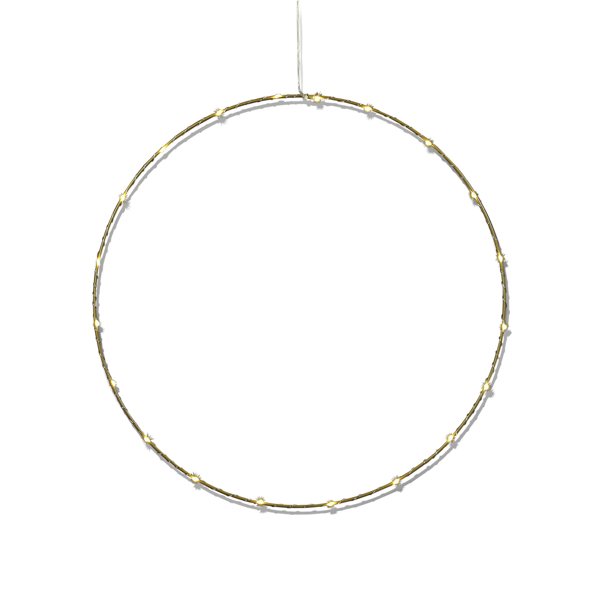 Guld Cirkel 20 LED Ø50 cm