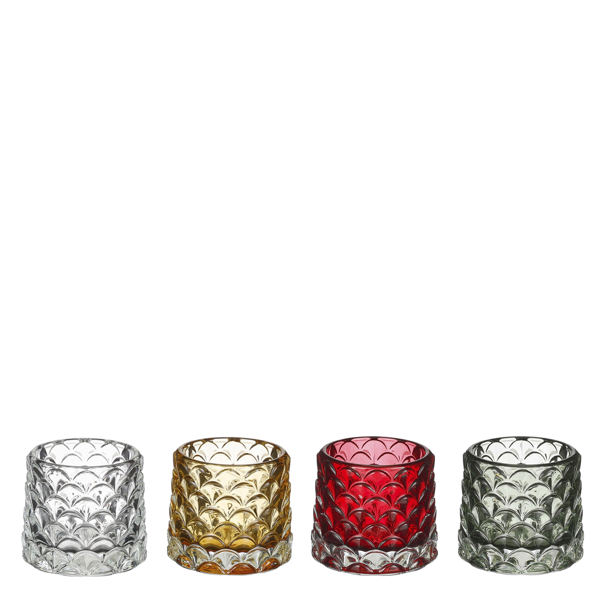 Fyrfadsstage 4-Assorteret 7x8 cm