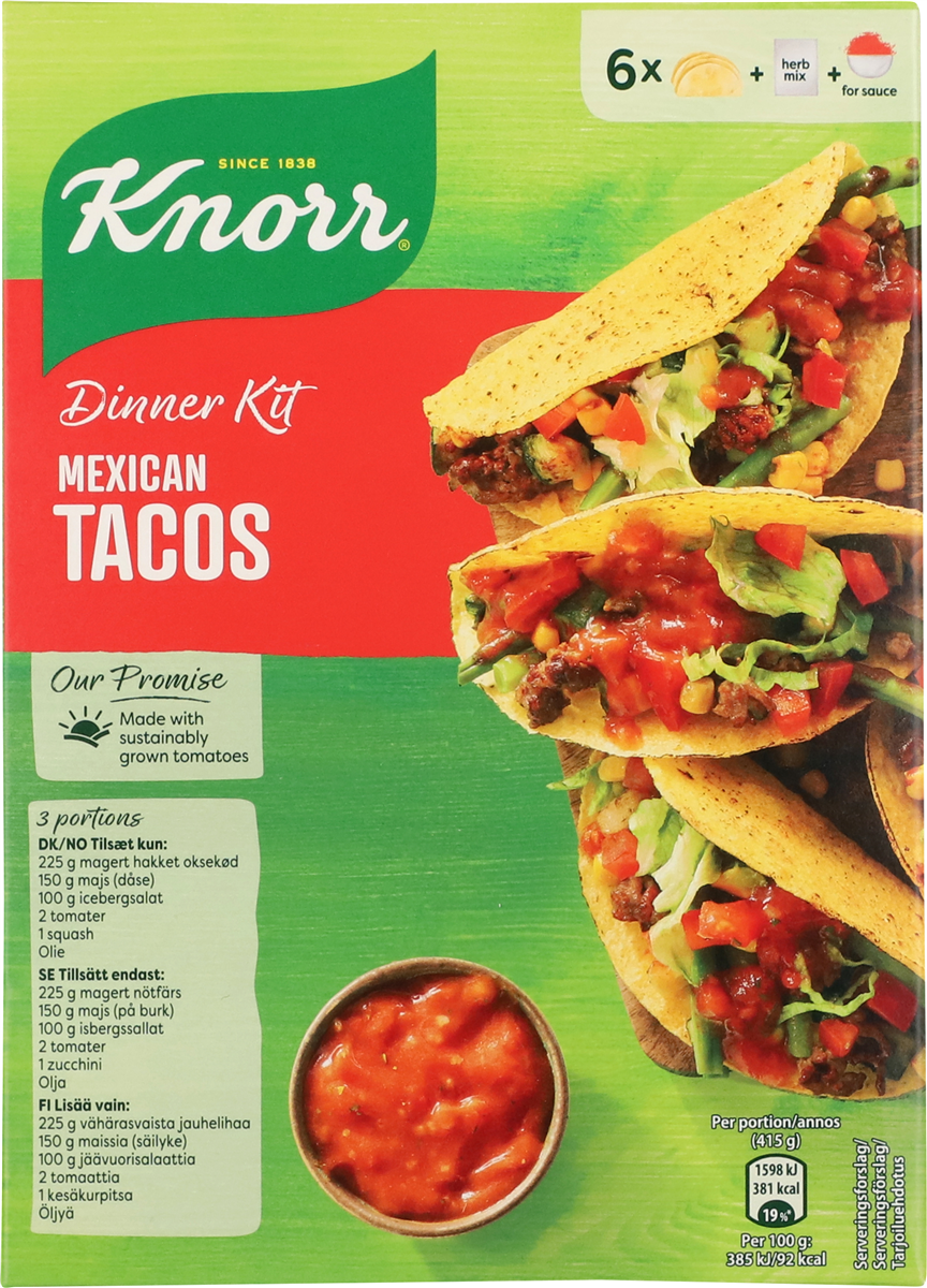 Knorr Mealkit Tacos