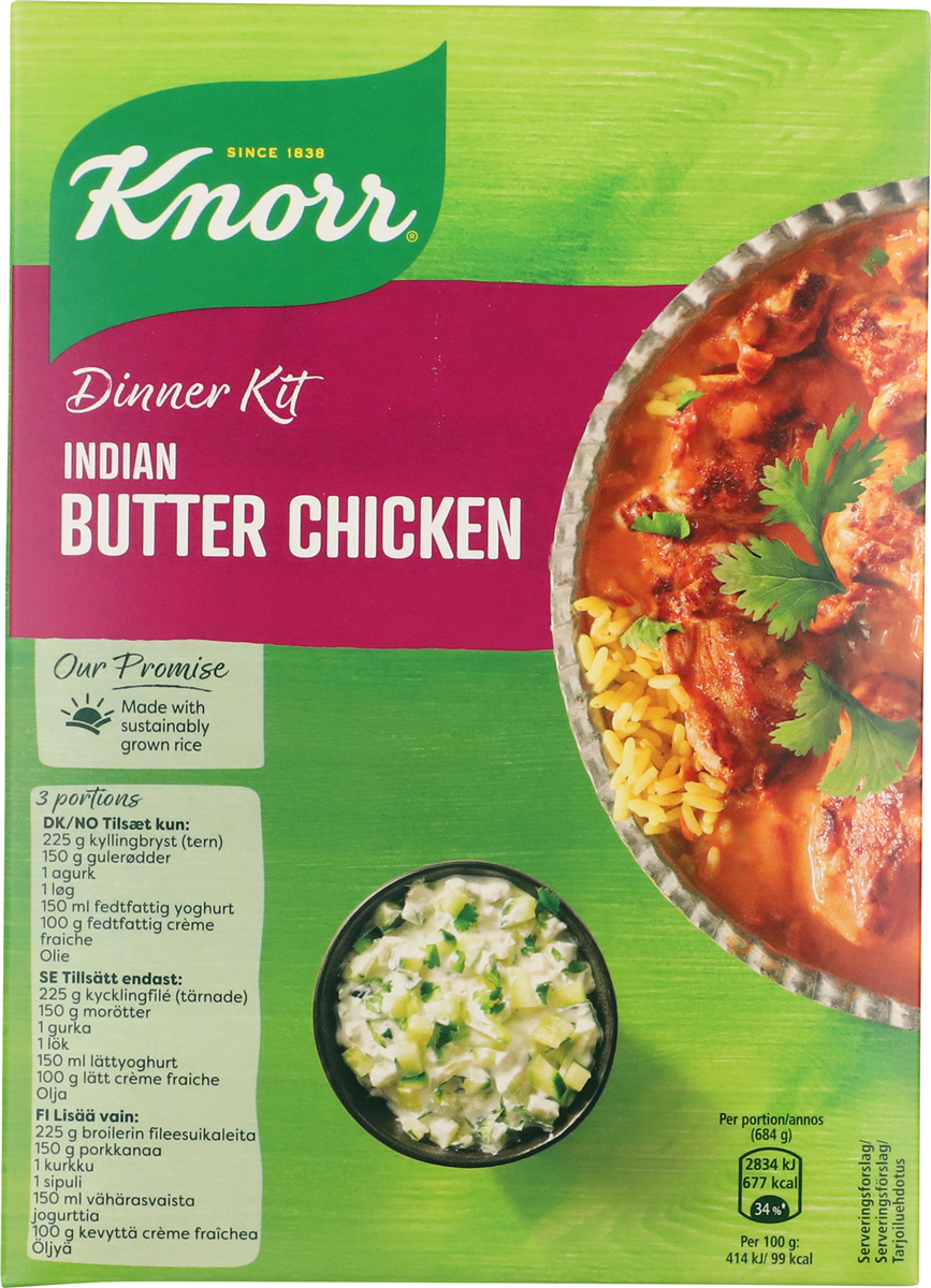 Knorr, Butter Chicken dinner kit