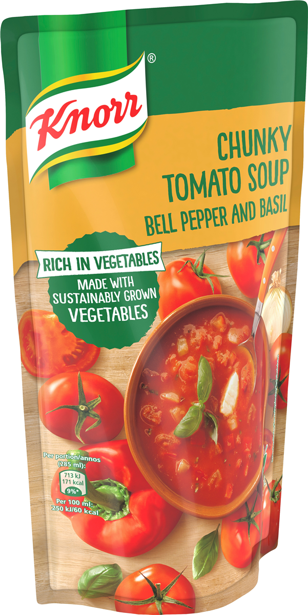 Knorr suppe tom. peber/bas 570 ml