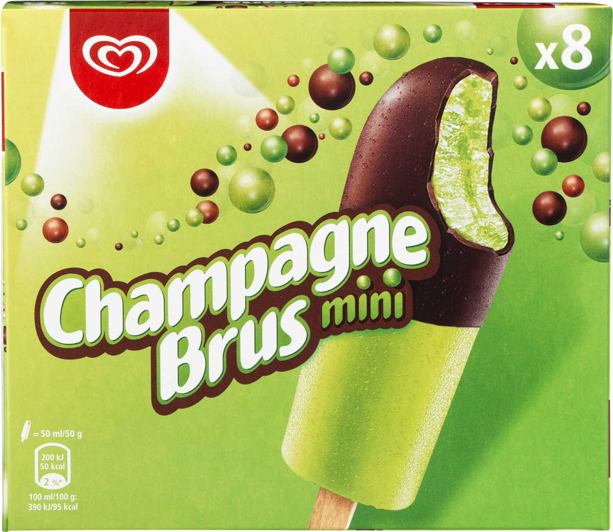 Champagnebrus Mini 8 stk 400 ml