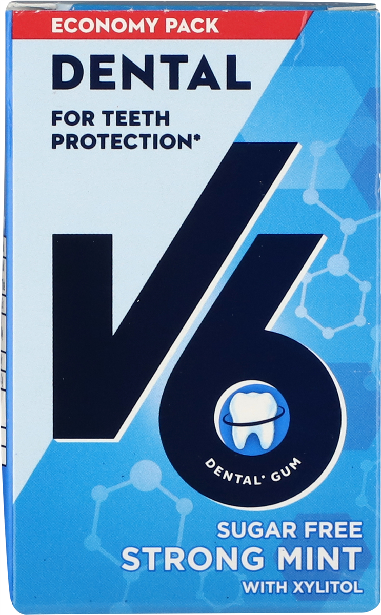 V6, Tyggegummi m. strong mintsmag