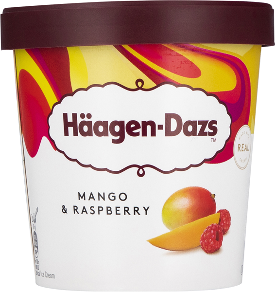 Häagen-Dazs Mango & Hindbær Iskrem