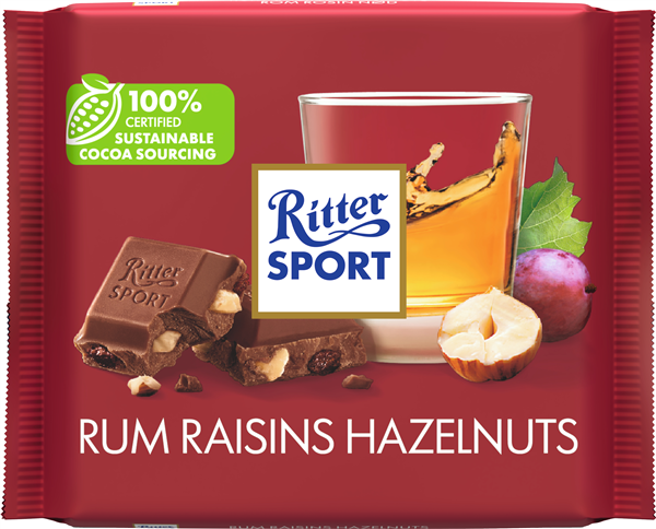 Ritter Sport Rom/rosin/nød