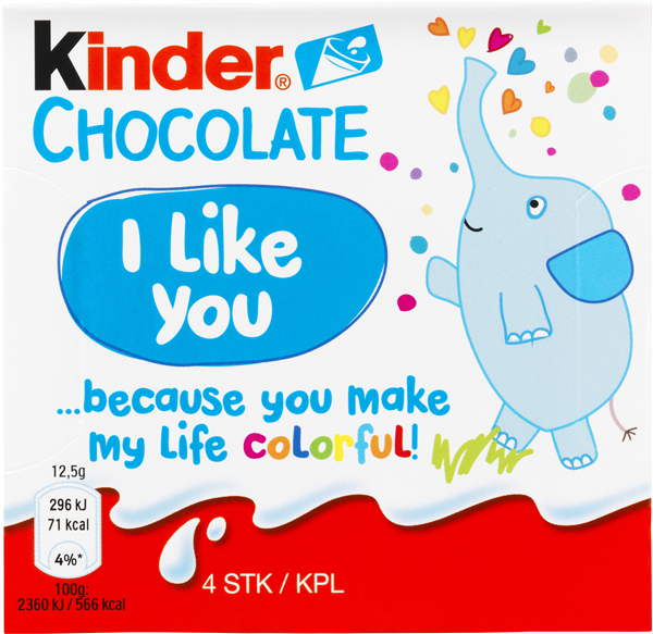Kinder Chokolade 4-pak – produktbillede