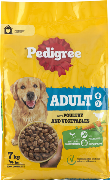 Pedigree Adult Fjerkræ & Grøntsager