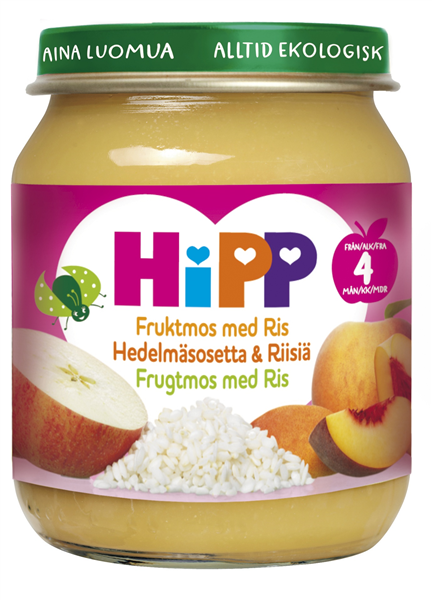 Hipp Frugtmos Ris 4Md.Øko