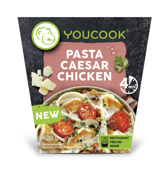 Pasta Caesar Chicken Færdigret