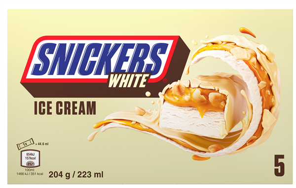 Snickers Ice Cream White