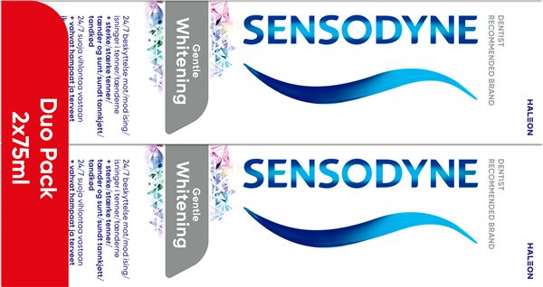 Sensodyne Gentle Whit 2X75 – produktbillede