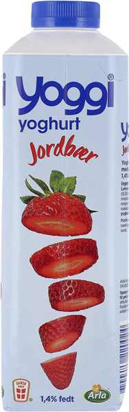 Yoggi Yogh 1,3% Jordbær