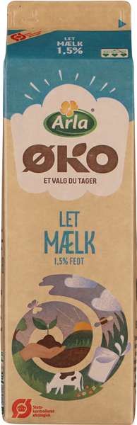 Økologisk Letmælk 1 Lt