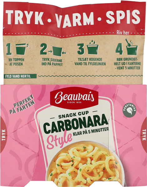 Snack Cup Carbonara – produktbillede