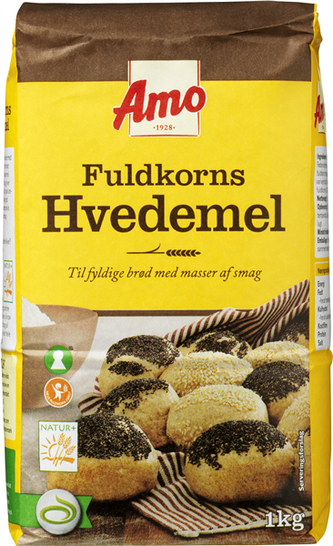 Amo Fuldkornshvedemel – produktbillede