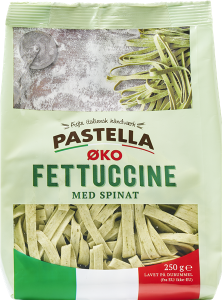 Pastella Fettuc Spinat Øko
