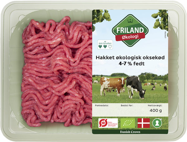 Øko Hakket Oksekød 4-7%