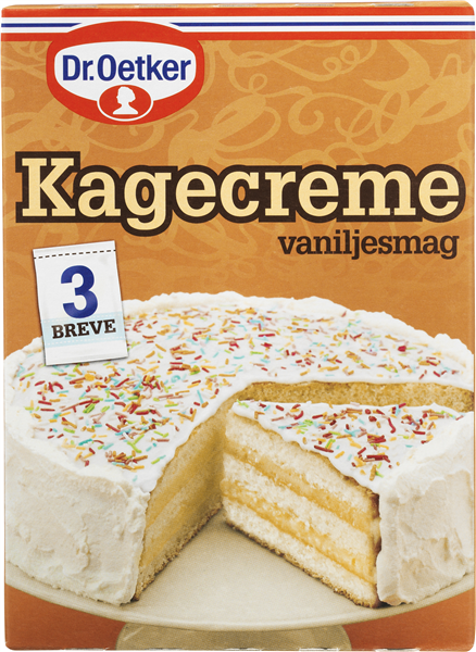 Oetker Kagecr Vanilje 3X85