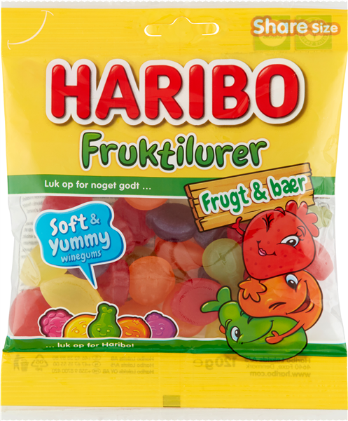 Haribo Fruktilurer Frugt