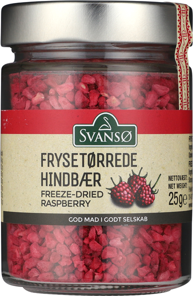 Svansø Frysetørret Hindbær