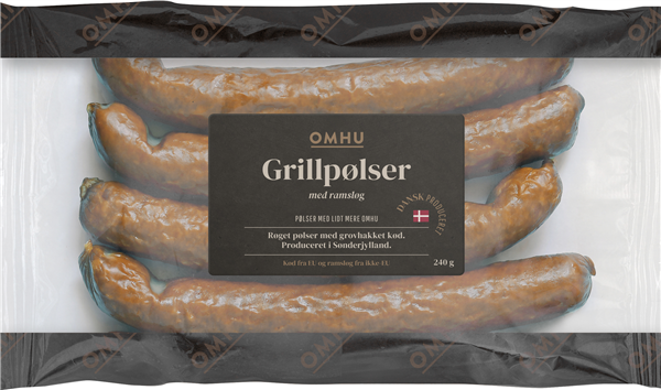 Omhu Grillpølser M/Ramsløg