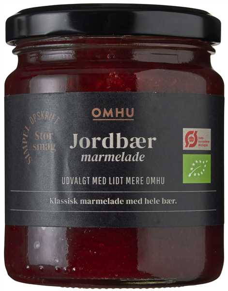 Omhu Marmelade Jordbær Øko