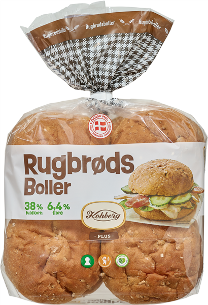 Rugbrødsboller, 8 Stk.