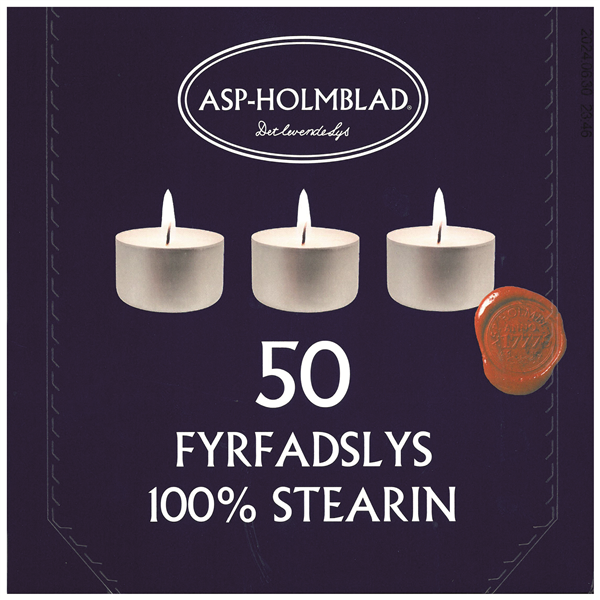 Fyrfadslys 6T Ren Stearin – produktbillede