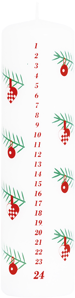 Kalenderlys Julegran