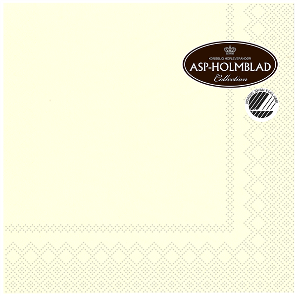 Serviet 33 cm Creme 3-lags