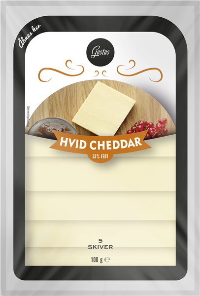 Gestus Hvid Cheddar,Skiver
