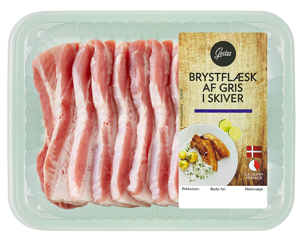 Bryst Af Gris I Skiver