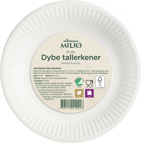 Gb Dybe Tallerkener 19Cm