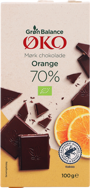 Gb Mørk 70% Orange Øko