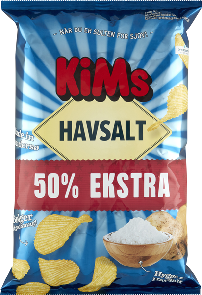 Kims +50% Havsalt Chips